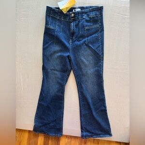 Women Risen Jeans Los Angeles Dark Blue Flare Jeans (Tall)